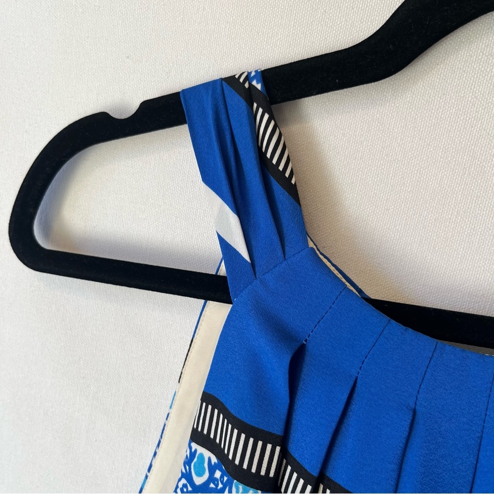 Eliza J Long maxi dress dress 16 Blue Sleeveless Tied Keyhole back Womens Tall - Picture 8 of 11